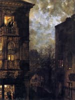 Corner of a House in the Moonlight
