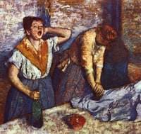 Two Women Ironing