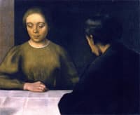 Two Figures, The Artist and His Wife