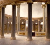 Interior of the Church of Santo Rotondo in Rome