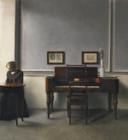 Ida in an Interior with Piano