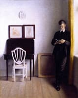 Interior with a Young Man Reading