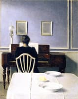 Interior with Woman at Piano, Strandgade 30