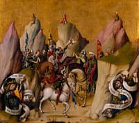 Master of St. Bartholomew Altarpiece -  The Meeting of the Three Kings with David and Isaiah