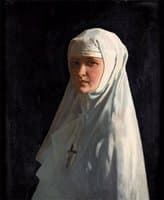 Portrait Of Yvonne Aubicq As A Nun
