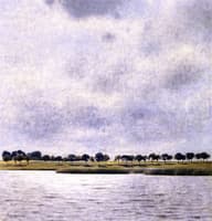 View of Gentofte Lake, Sunshower