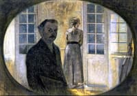 Double Portrait of the Artist and his Wife, seen through a Mirror, The Cottage Spurveskjul