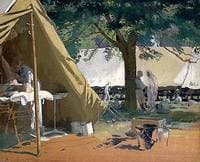 German Sick, Captured at Messines, in a Canadian Hospital