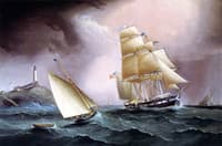 A Square Rigger off the Isle of Shoals