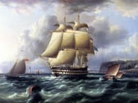 H.M.S. "Rodney" in Plymouth Sound