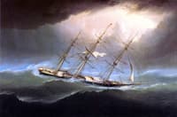 The Clipper "Flying Cloud" off Cape Horn
