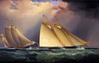 Dauntless and Sappho Rounding the Mark, 1871