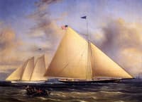 The Sloop "Maria" Racing the Schooner Yacht "America," May 1851
