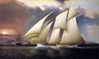The Yacht "Magic" Defending America's Cup