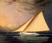A Racing Yacht on the Great South Bay