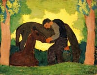 Man with Two Horses