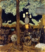 Café in the Bois de Boulogne at Night - The Garden of the Alcazar