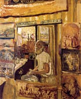 Self-Portrait in the Dressing-Room Mirror