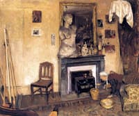 Madame Vuillard Lighting the Stove