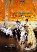 Two Women with a Parrot