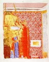 Interior with Pink Wallpaper (from the series "Landscapes and Interiors")
