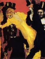 A Theater Corridor with Toulouse-Lautrec