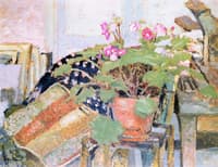 Pot of Flowers in the Studio, rue Truffaut