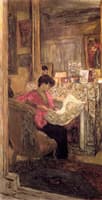 Lucy Hessel Reading the Newspaper, rue de Naples