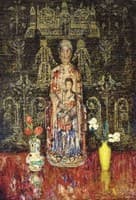 Still Life With Sculpture of Mother And Child