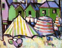Bathing Boxes and Tents at St. Palais