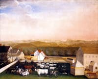 A May Morning View of the Farm and Stock of David Leedon