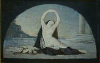 Woman in Classical Setting