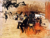 Café Scene (Study for "The Red Cafe")