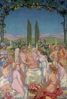 In the Presence of Gods Jupiter Bestows Immortality on Psyche and Celebrates Her Marriage to Eros