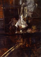 Studio Interior with the Portrait of Young Subercaseaux