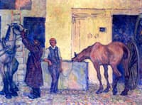 Thirsty Cab Horse