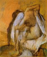 After the Bath, Woman Drying Herself