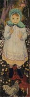 Young Girl with a Hen