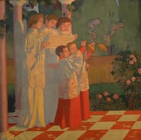 Décoration de la chapelle du Collège Sainte-Croix du Vésinet