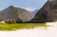View of Wimmis, Valley of the Simmental, Switzerland