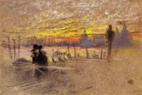 Sunset: Red and Gold - The Gondolier