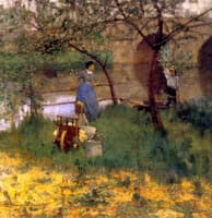 On the Loing, An Afternoon Chat