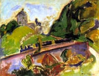 Fauve Landscape with Train