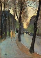 Berliner Straße im Vorfrühling