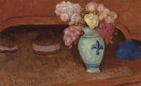 Roses in a Fleur-de-Lis Vase