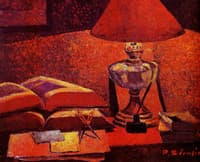 Under the lamp