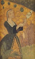 Young Girl with Oak Leaves
