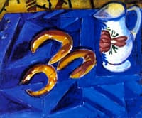 Pitcher with Three Croissants