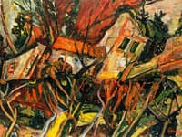 Landscape with Red Roofs