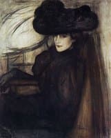 Lady with Black Veil